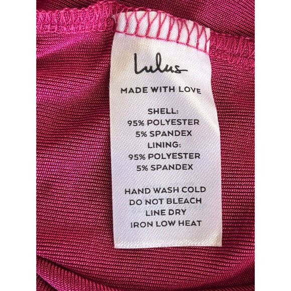 Lulus Dreamy Date Berry Surplice Midi Dress - Sz S - New - Picture 10 of 12